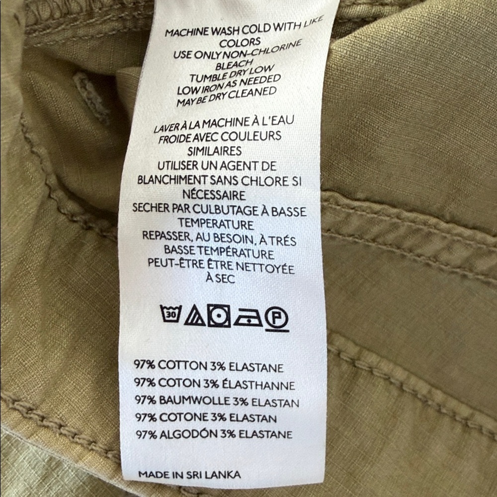 Pilcro Kenna High Rise Heritage Barrel Leg Pants Womens 30 Green - Picture 6 of 6